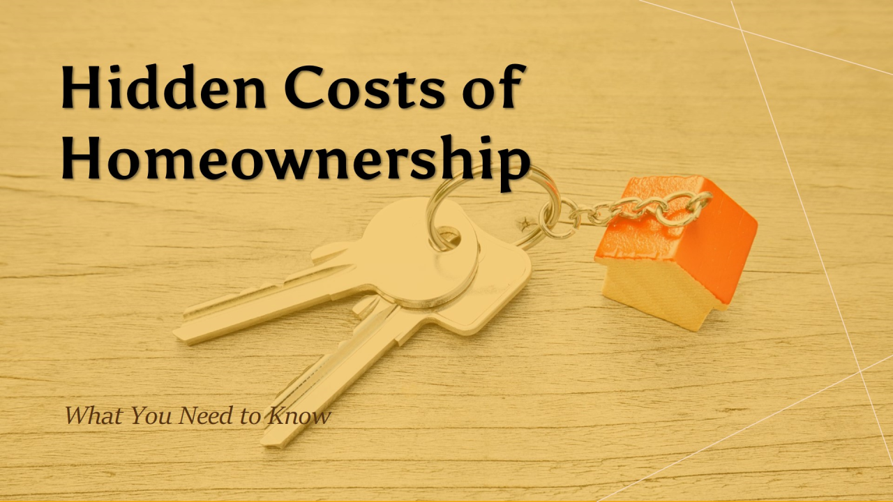 Beyond the Mortgage: Unveiling the Hidden Costs of Homeownership